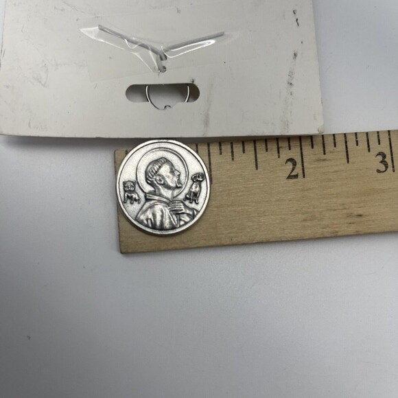 Devon Pet Tag St Francis Protect My Pet Round 1” New On Card - Picture 3 of 5